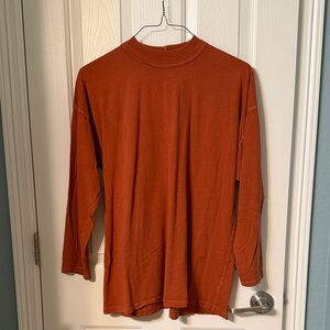 We The Free Orange Long Sleeve Top